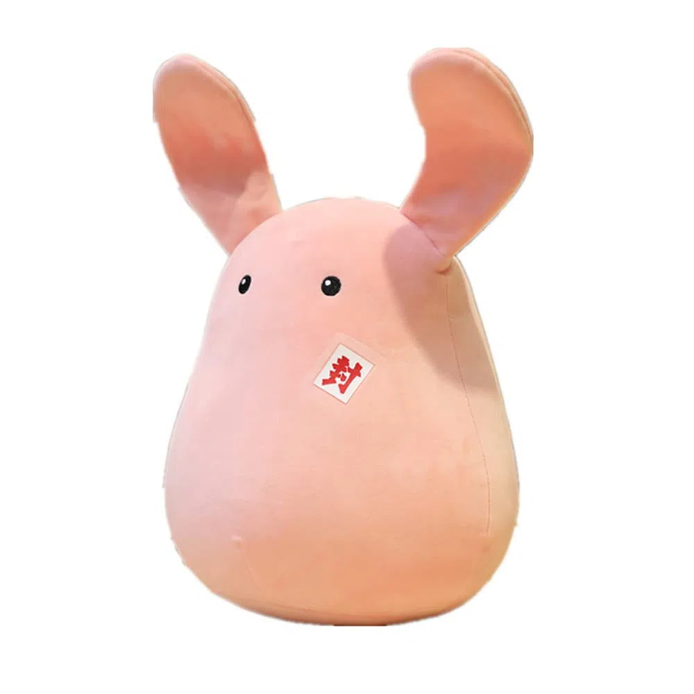 Anime rosa carino peluche bambola coniglio bambola lancio cuscino morbido imbottito peluche portachiavi ciondolo giocattolo per Anime fan Chritsmas compleanno