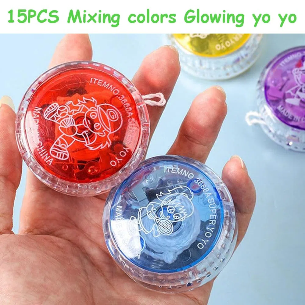 Yoyo per Bambini, Yoyo Professionali, Yo Yo LumièRe Led pour Enfants, Plastica Responsive Yoyo Giocattoli Yoyo, Giocattoli Yoyo per Principianti, per Regali Di Compleanno, Feste E Celebrazioni