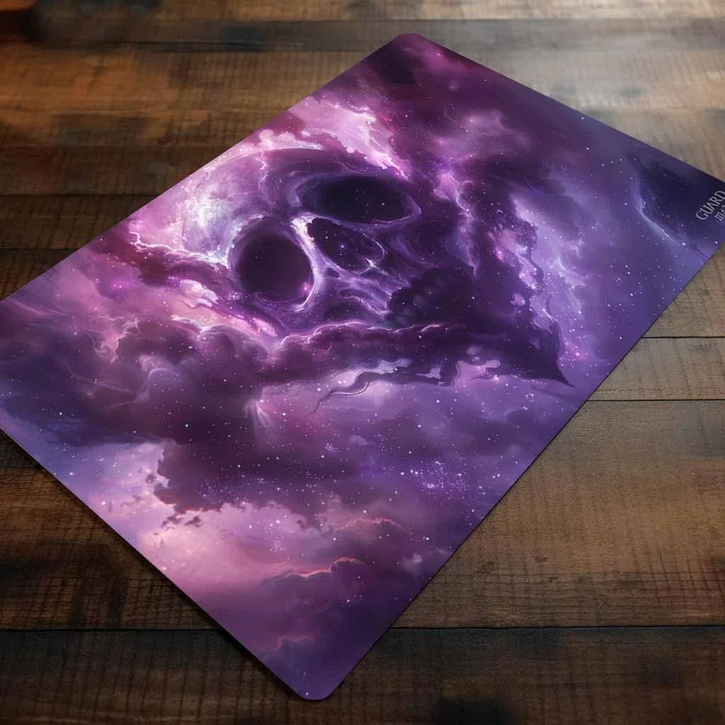 Void Swamp (Bordi Cuciti) - Tappetino per Carte Magic - Tappeto per Gioco - Playmat Compatibile con MTG, Signore degli Anelli, TCG, Gioco di Carte