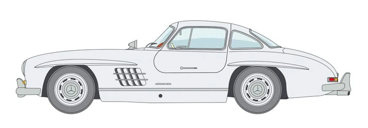Italeri 3645 Mercedes Benz 300SL Gullwing Scala 1:24, modellismo, Model Kit, Automobili, plastica