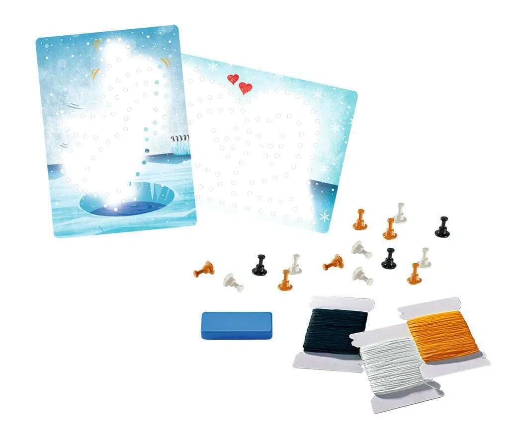 Ravensburger – Be Creative – String Art Midi – Penguin – Pinguino – Quadro in filo teso – Creazione di oggetti – Tempo libero – Attività rilassante e creativa – Da 6 anni – 18244