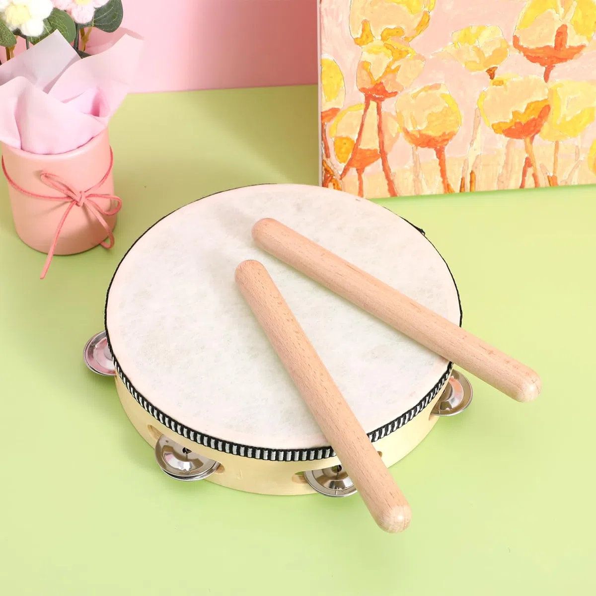 ibasenice Set di legnetti sonori 20 pezzi Orff Strumenti musicali, realizzati in pregiato legno naturale, adatti ai bambini, ideali per lezioni di musica all'asilo e attività di gruppo