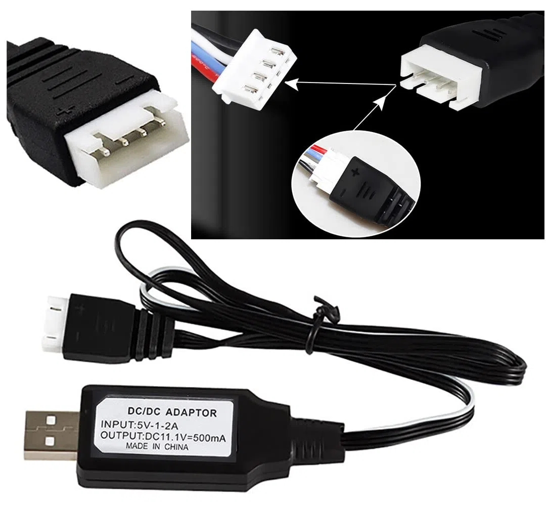 Batteria 11.1V Lipo 2000mAh Softair Batteria Ricaricabile RC 30C Tamiya Spina + Caricatore USB Set per Telecomando Airsoft Fucile Giocattoli