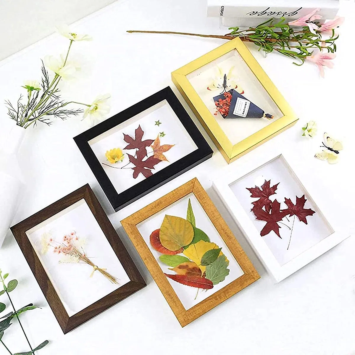 WANDIC Kit di stampa per fiori, avanzato per piante, grande kit di arte in legno per fai da te, esemplari di artigianato all'aperto, orchidea