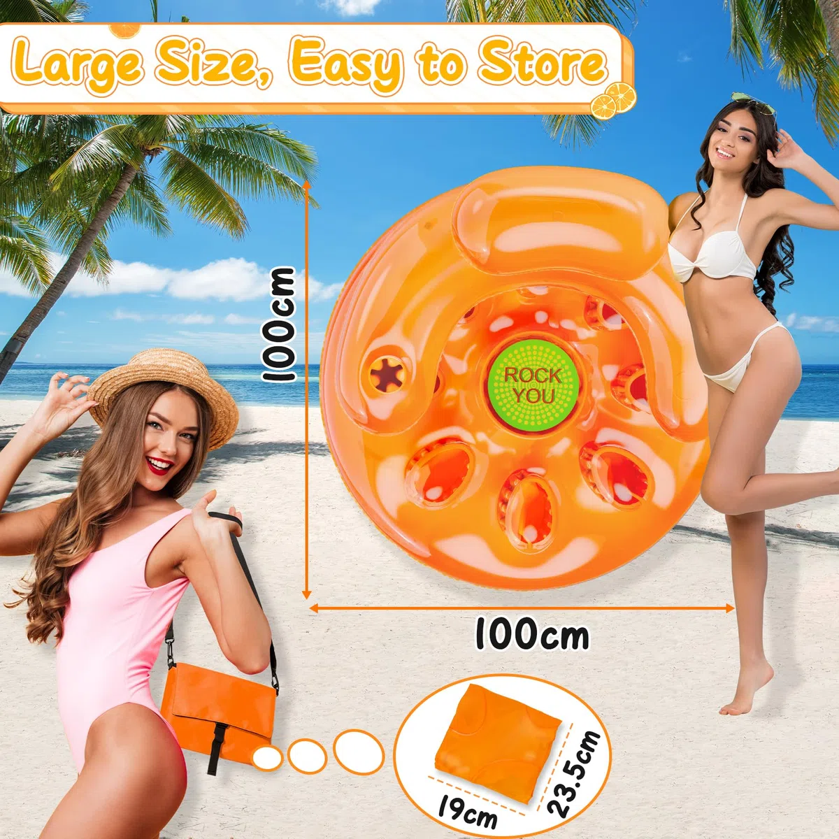 COOLJOYA Materassino Piscina Sedia Galleggiante | Materassino Gonfiabile Mare Adulti | Gonfiabili per Piscina con Portabicchieri | Amaca Acquatica per prestazioni.Gonfiabile da esterno