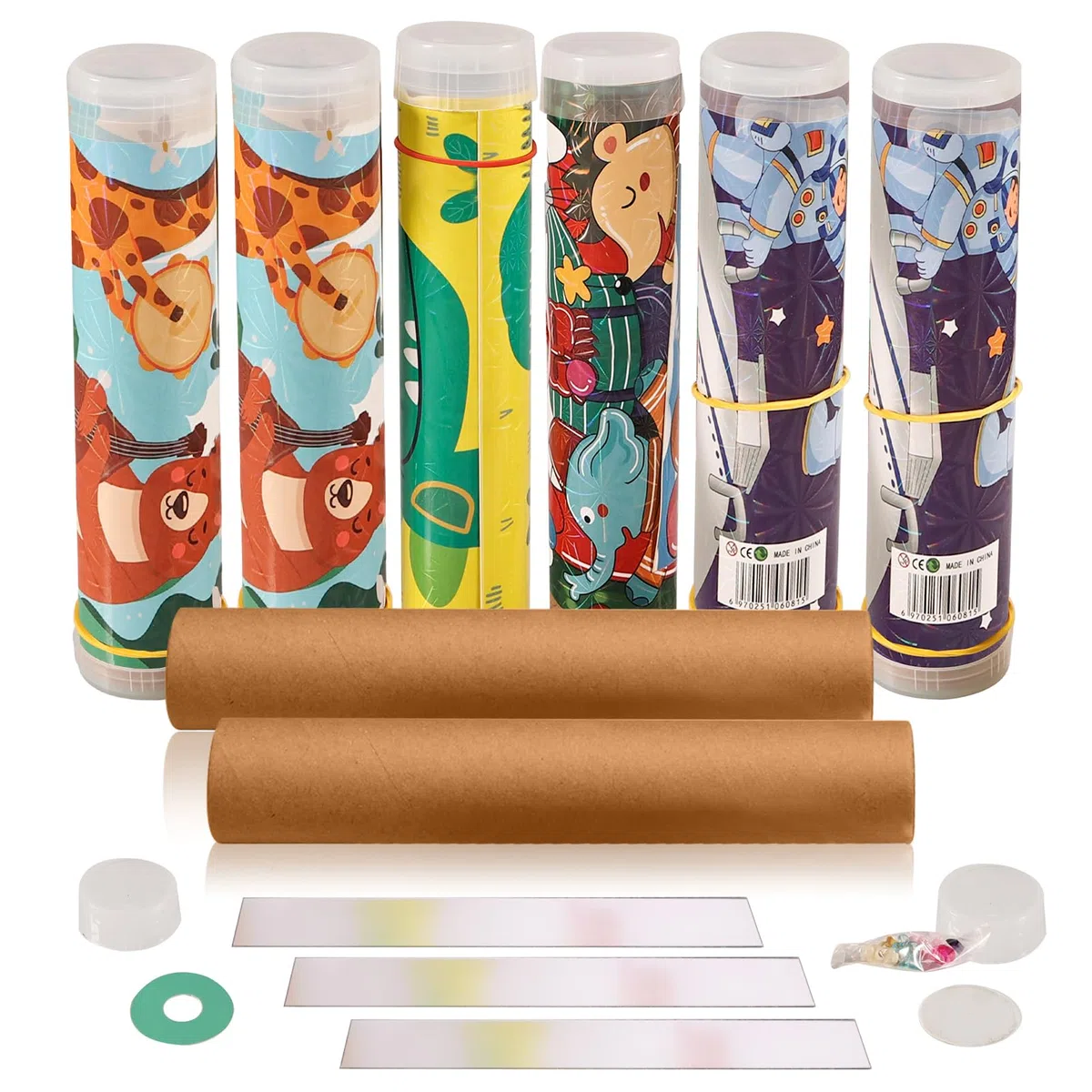 Set di 8 caleidoscopio per bambini, caleidoscopio, bomboniere, caleidoscopio, pensierino fai da te, fai da te, fai da te, esperimento di mitbringeo per bambini dai 6 agli 8 anni in su