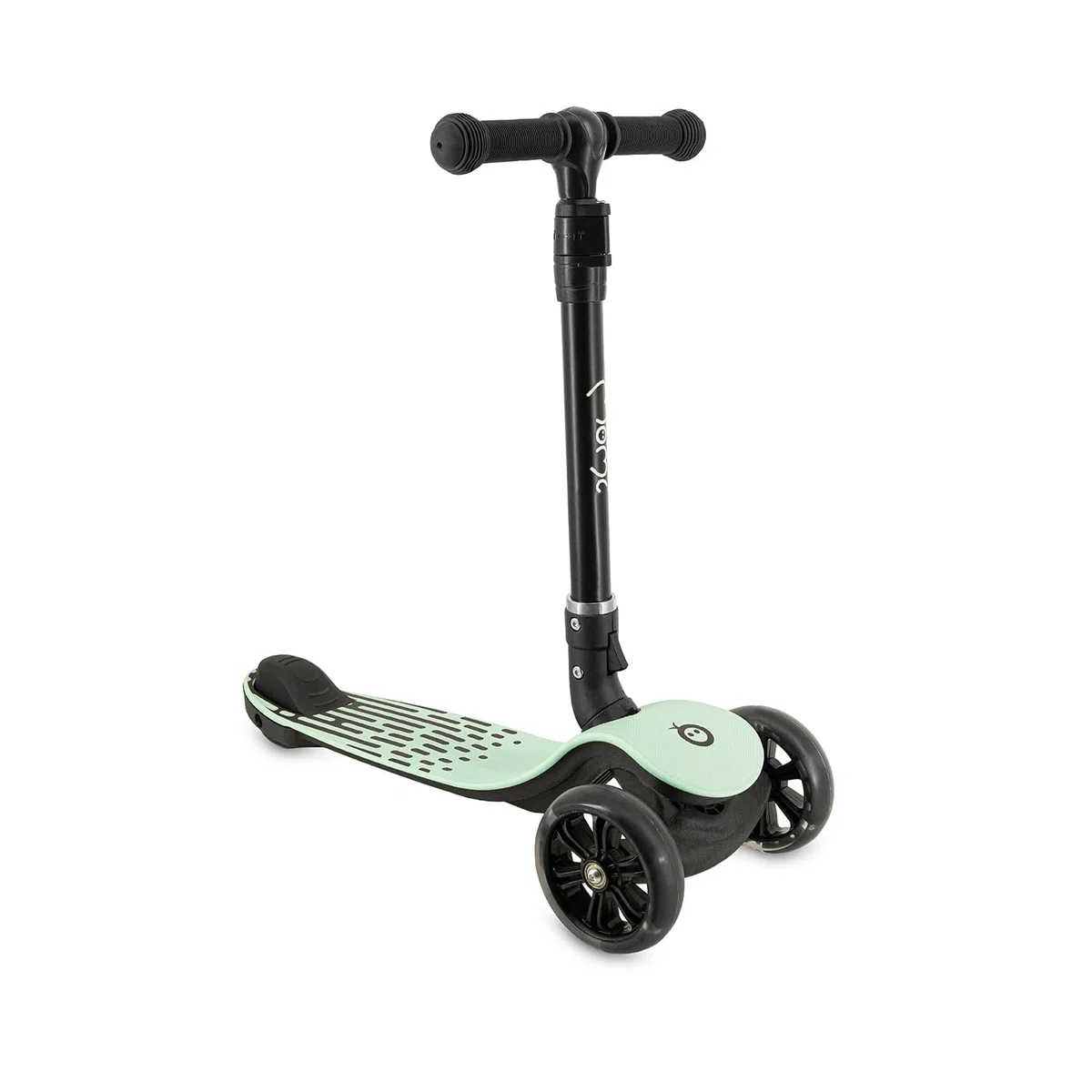 Monopattino bambini 3 ruote MoMi SAN 2 in 1, manubrio regolabile (60/66/72 cm), pieghevole, ruote LED con cuscinetti ABEC-7, freno a pedale, leggero 2,7 kg