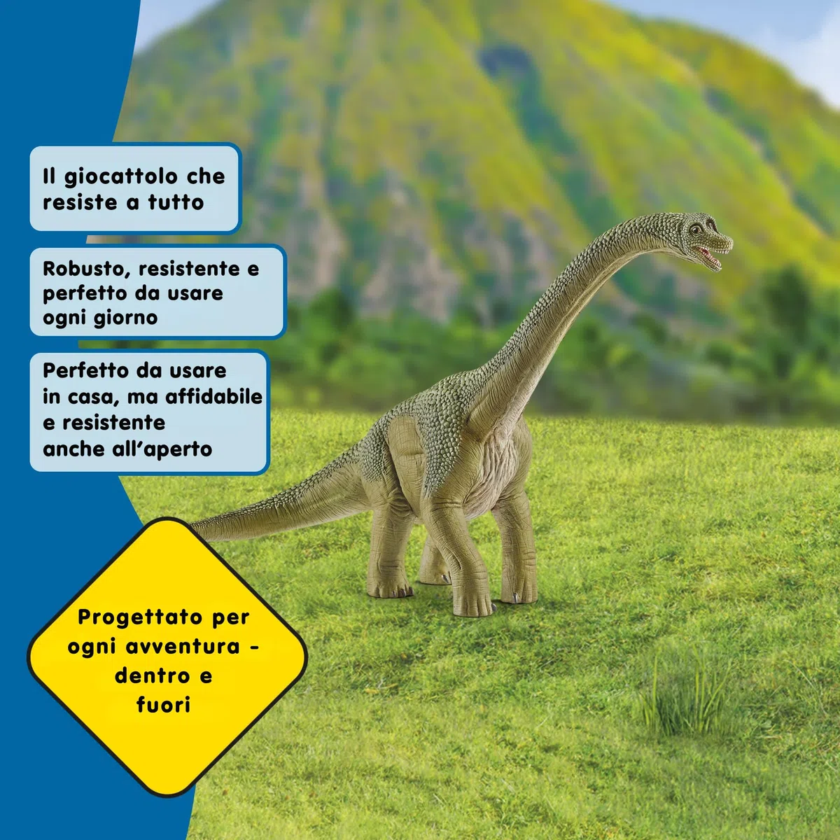 SCHLEICH DINOSAURS | Brachiosauro 14581 | dinosauro realistico | giocattolo dinosaura da collezione | idea regalo per bambine e bambini | giocattolo dinosauro da 3 anni | 30 x 12 x 19 cm