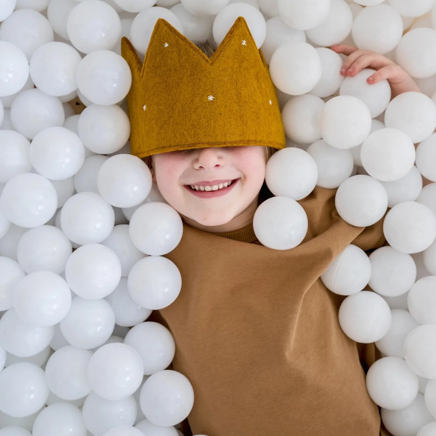 3 Sprouts - Piscina di Palline per Bambini - Piscina di Palline per Bambini di 3 Anni - Gioco da Interno (Palline Non Incluse) (Terrazzo Beige)