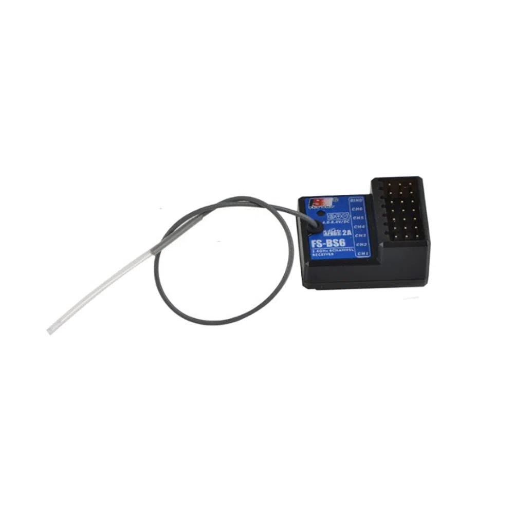 Ricevitore 6CH 2.4G Spectrum Ricevitore FS-BS6 RC con Sistema di stabilizzazione giroscopica per 1/10 RC Auto/Timone/Crawler