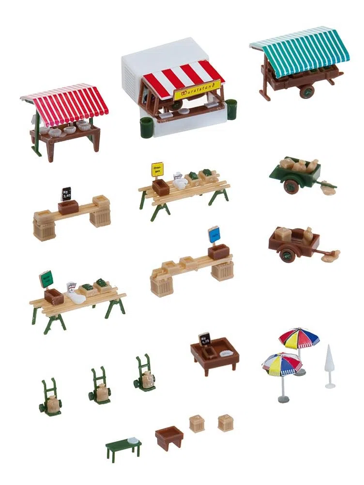 FALLER 272533 Stand e carrelli in Scala N Scenari e Accessori