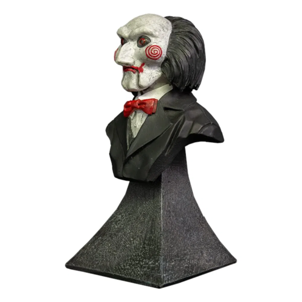 Trick Or Treat Studios Sega Mini Busto Billy Nero/Bianco/Rosso, Dipinto a Mano, 100% Poliresina, in Scatola da Collezione
