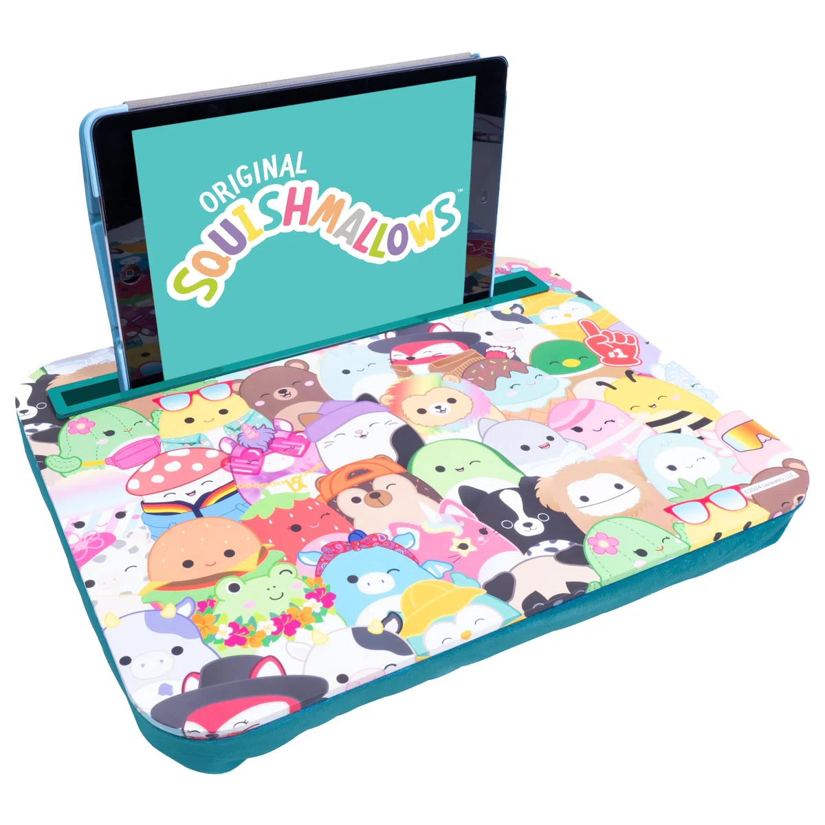 WONDEE Squismallows Supporto per iPad e tablet per bambini, Vassoio per Mangiare o Giocare Tenendo in Mano il Tablet, Regali Originali per Bambini con i personaggi di Squismallows