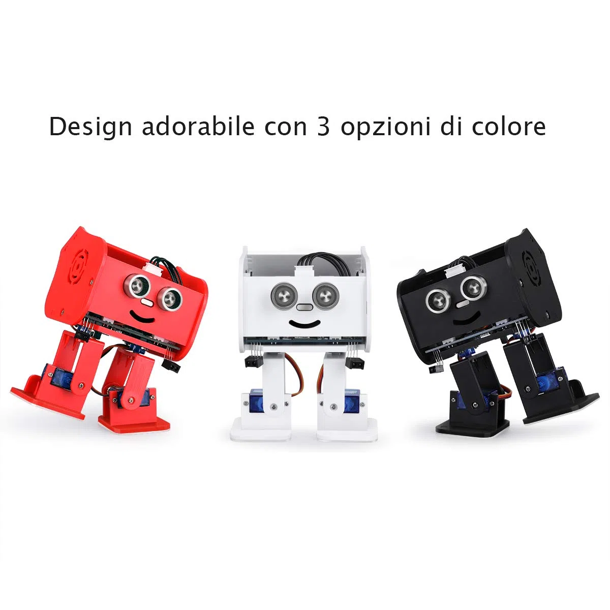 ELEGOO Penguin Bot Biped Robot Kit per Progetto Arduino con Tutorial di Montaggio, Kit STEM per Hobbisti STEM Giocattoli per Bambini e Adulti, Versione Nero V2.0