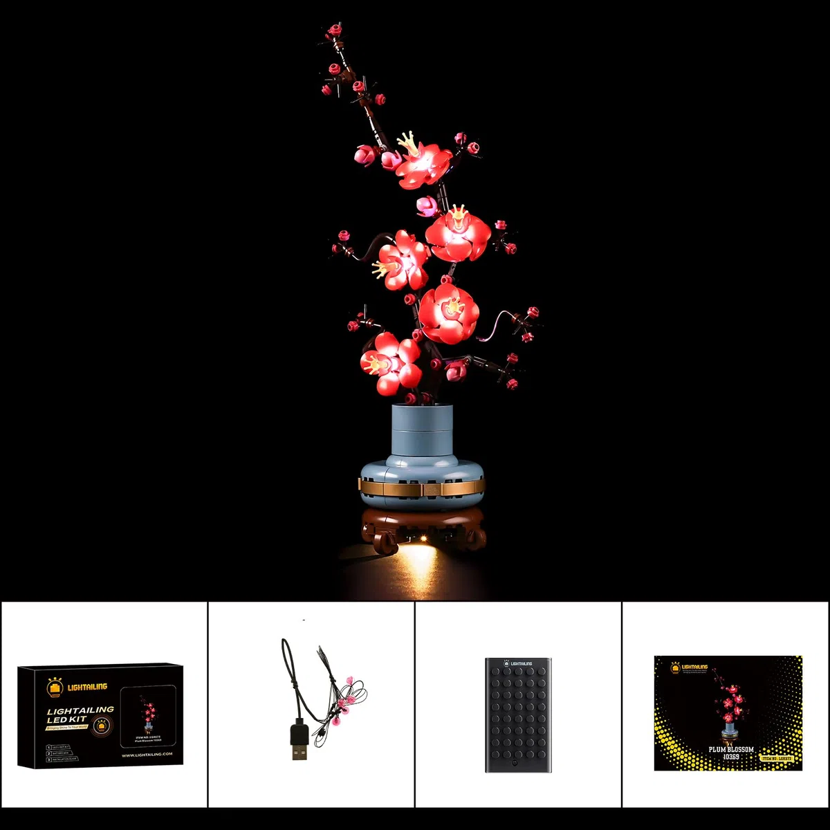 LIGHTAILING Set di Luci per Lego-10369 Albicocco-giapponese Modello da Costruire - NON Incluso nel Modello