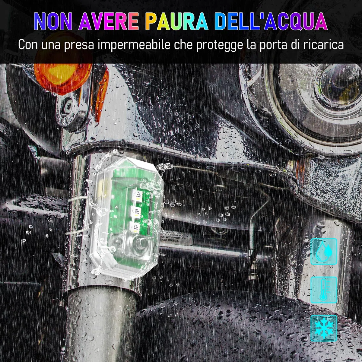 4 Pcs Luce Stroboscopica del Drone con Telecomando, 8 Colori Ricaricabile Luci di Segnalazione per il Volo Notturno per Auto Camion Moto Bici