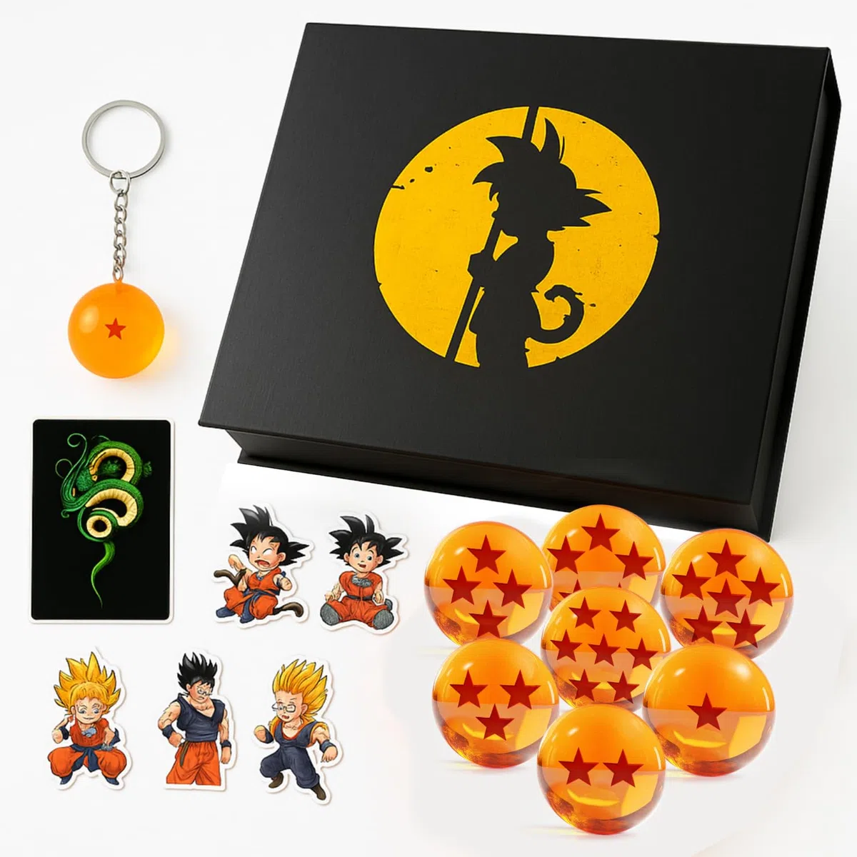Dragon Ball - Set completo di 7 sfere di cristallo in acrilico, un ottimo regalo per collezionisti e fan Accessori con temi anime sono incluse sfere da 4,3 cm