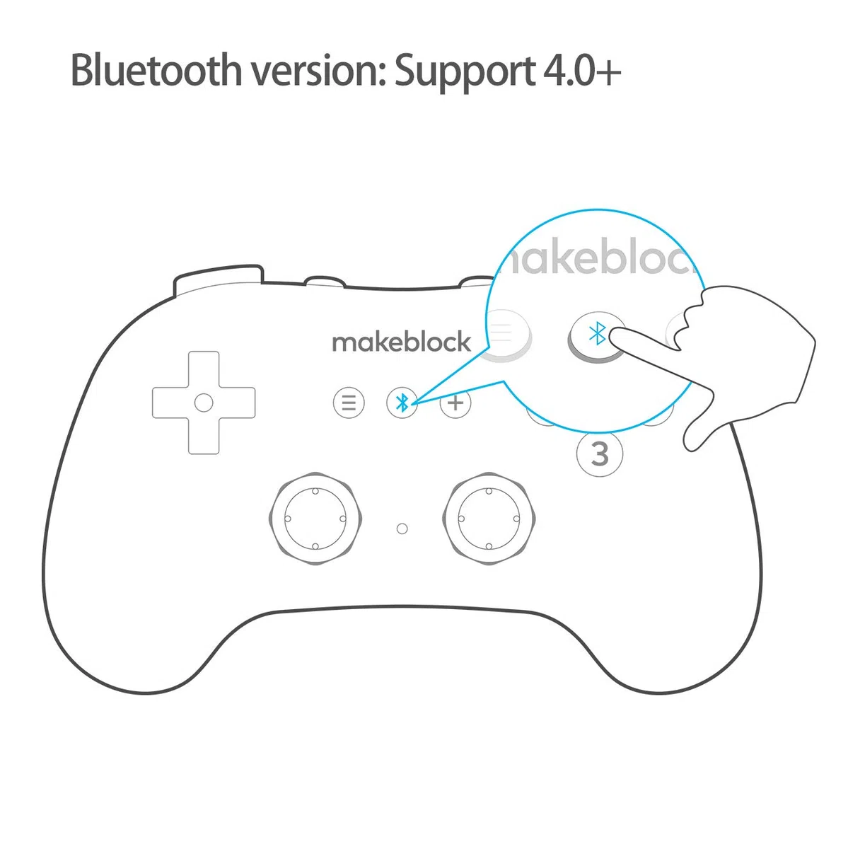 Makeblock Wireless Bluetooth Remote Controller Joystick for mBot/mBot2/Ranger/Ultimate/Codey Rocky/mTiny
