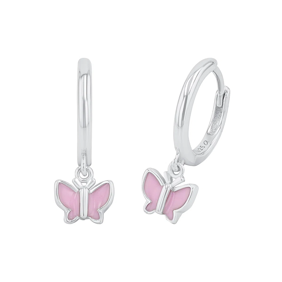Prinzessin Lillifee Orecchini a cerchio per bambine in argento Sterling 925, con zirconi sintetici, forniti in una confezione regalo per gioielli