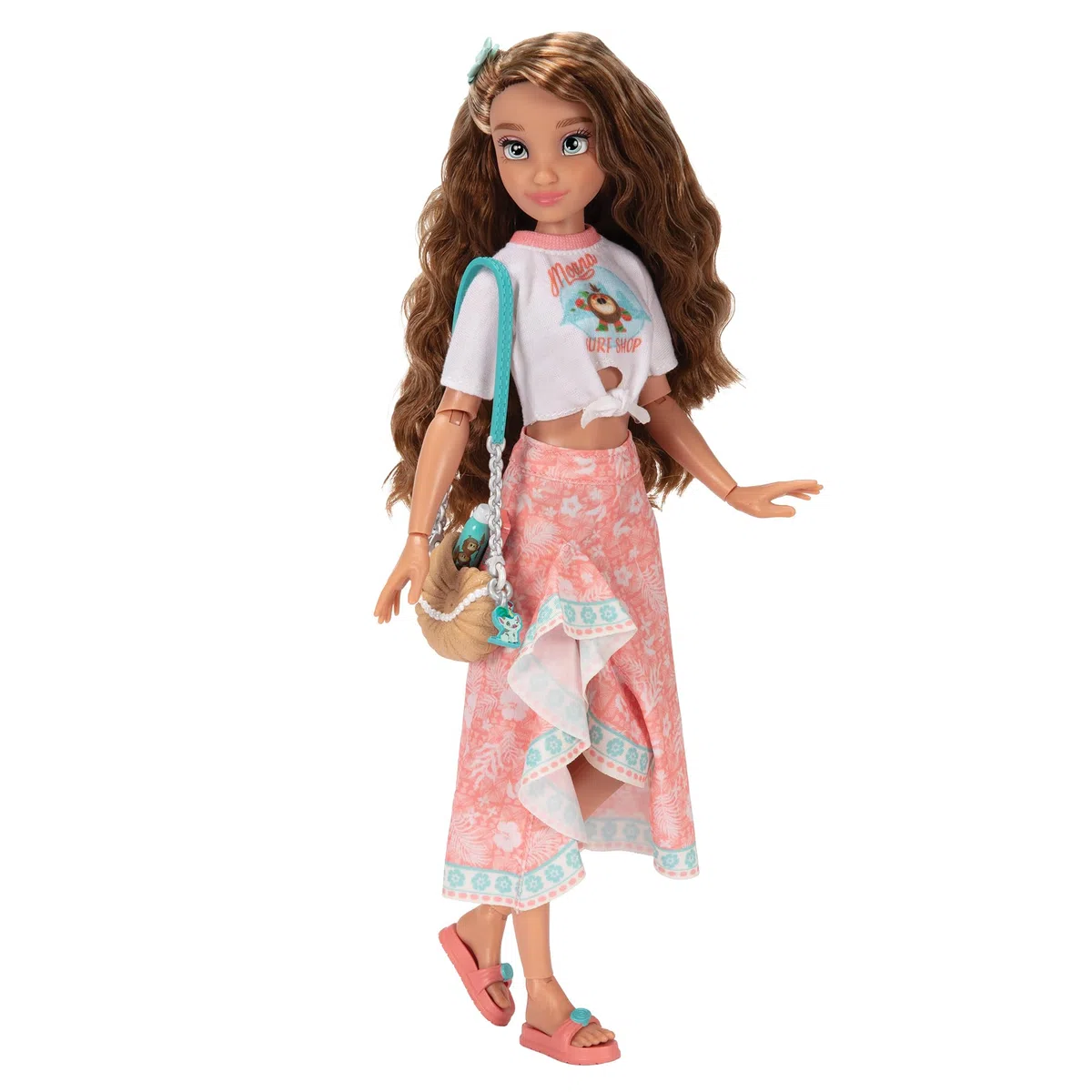 Disney ILY 4EVER Moana Fashion Doll 30 cm / 11,5" Tall, Officially Licensed by Jakks Pacific,13 Points of Articulation, Complete with Mix-and-Match Accessories and Glittery Mickey Ring for You!
