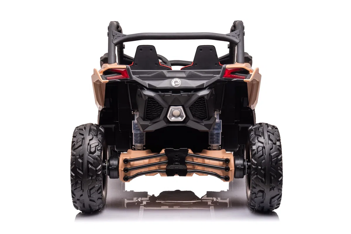 FINOOS Macchina Elettrica per Bambini Can-Am Maverick 24V Fuoristrada 2 Posti Maxi Buggy, 4x 200W Motore con Telecomando e Ampio Sedile, Batteria: 24V7AH, 3-8 anni (RS-Versione)
