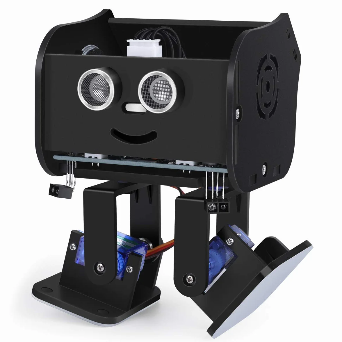 ELEGOO Penguin Bot Biped Robot Kit per Progetto Arduino con Tutorial di Montaggio, Kit STEM per Hobbisti STEM Giocattoli per Bambini e Adulti, Versione Nero V2.0