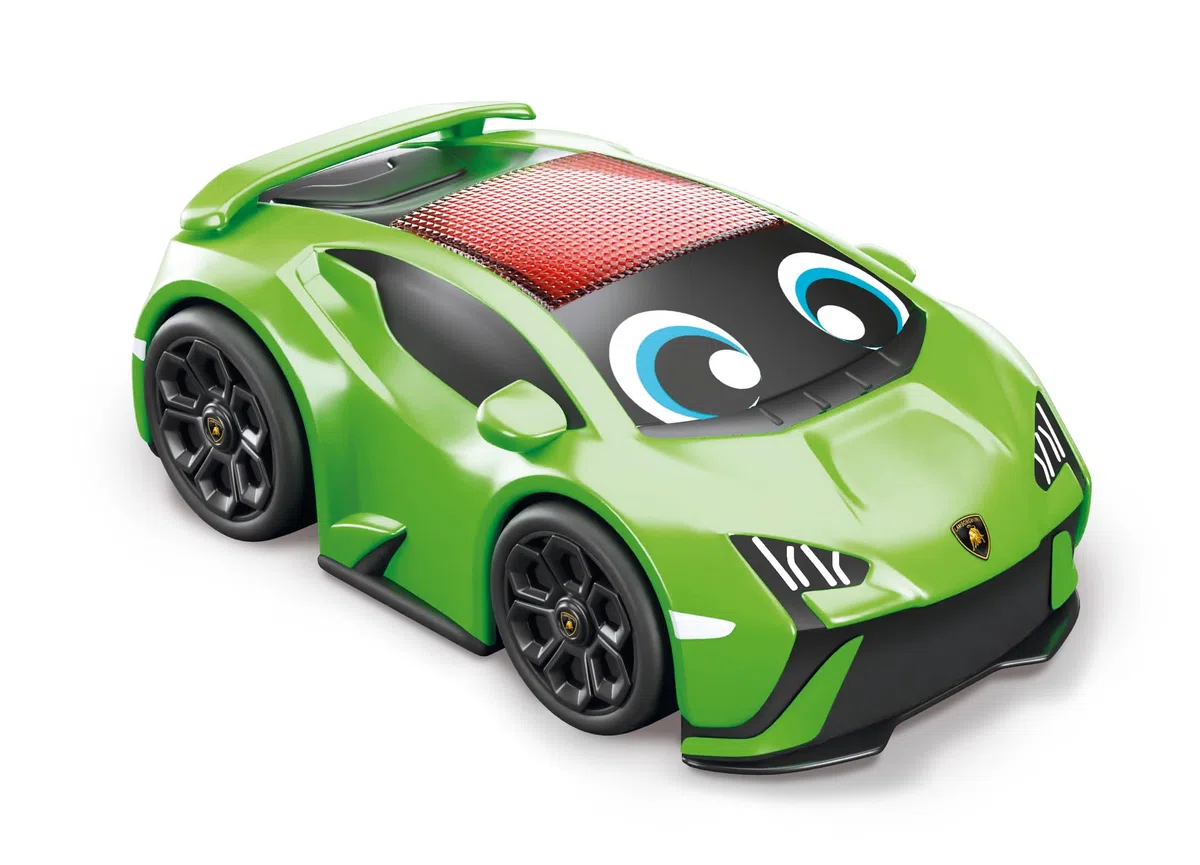 Clementoni - 17845 - My First Lamborghini Huracán Tecnica - Baby Rc Car - Modello Macchinina Telecomandata in Scala, Parlante Ed Interattiva, Bambini dai 2 Anni (in Italiano, Batterie Auto Incluse)