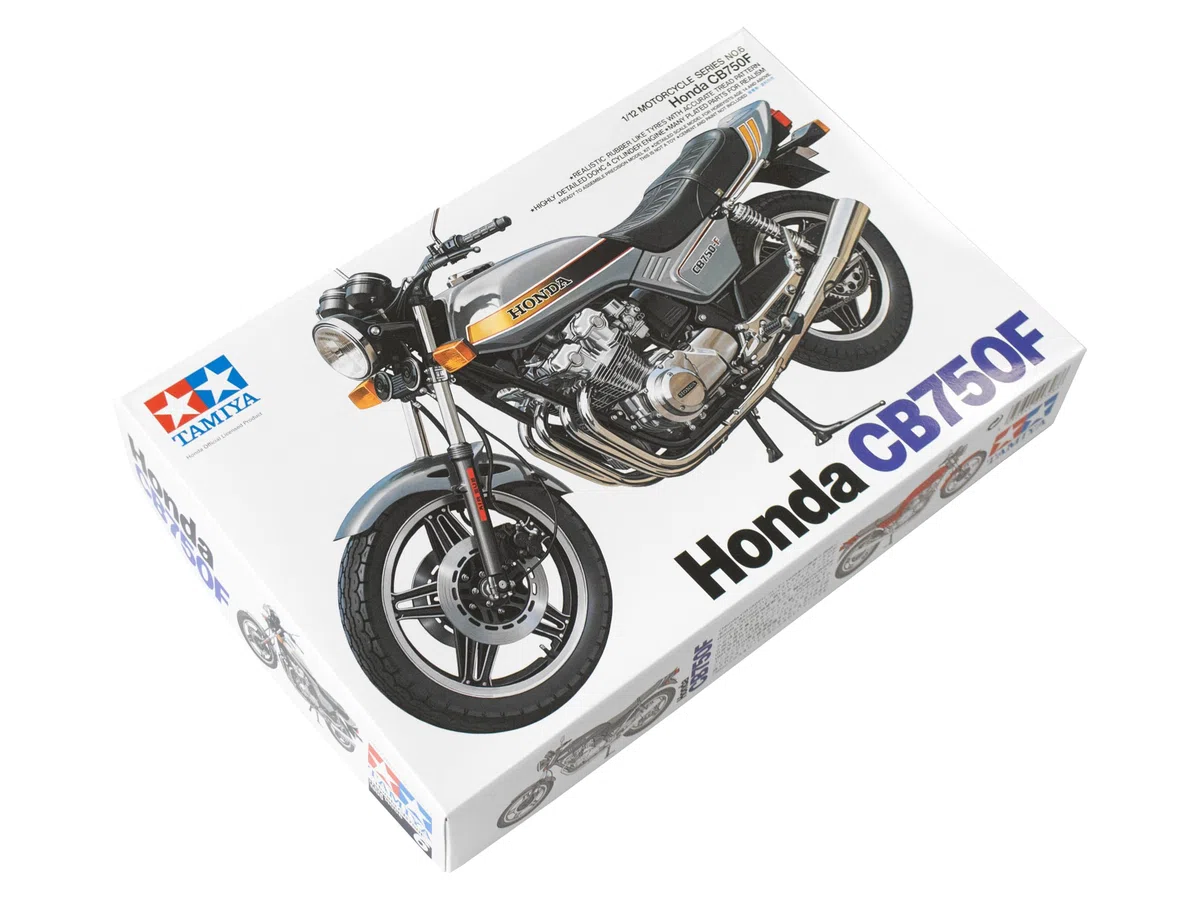 Tamiya 14006 Honda, Moto CB750F Kit 1:12, Non Verniciato