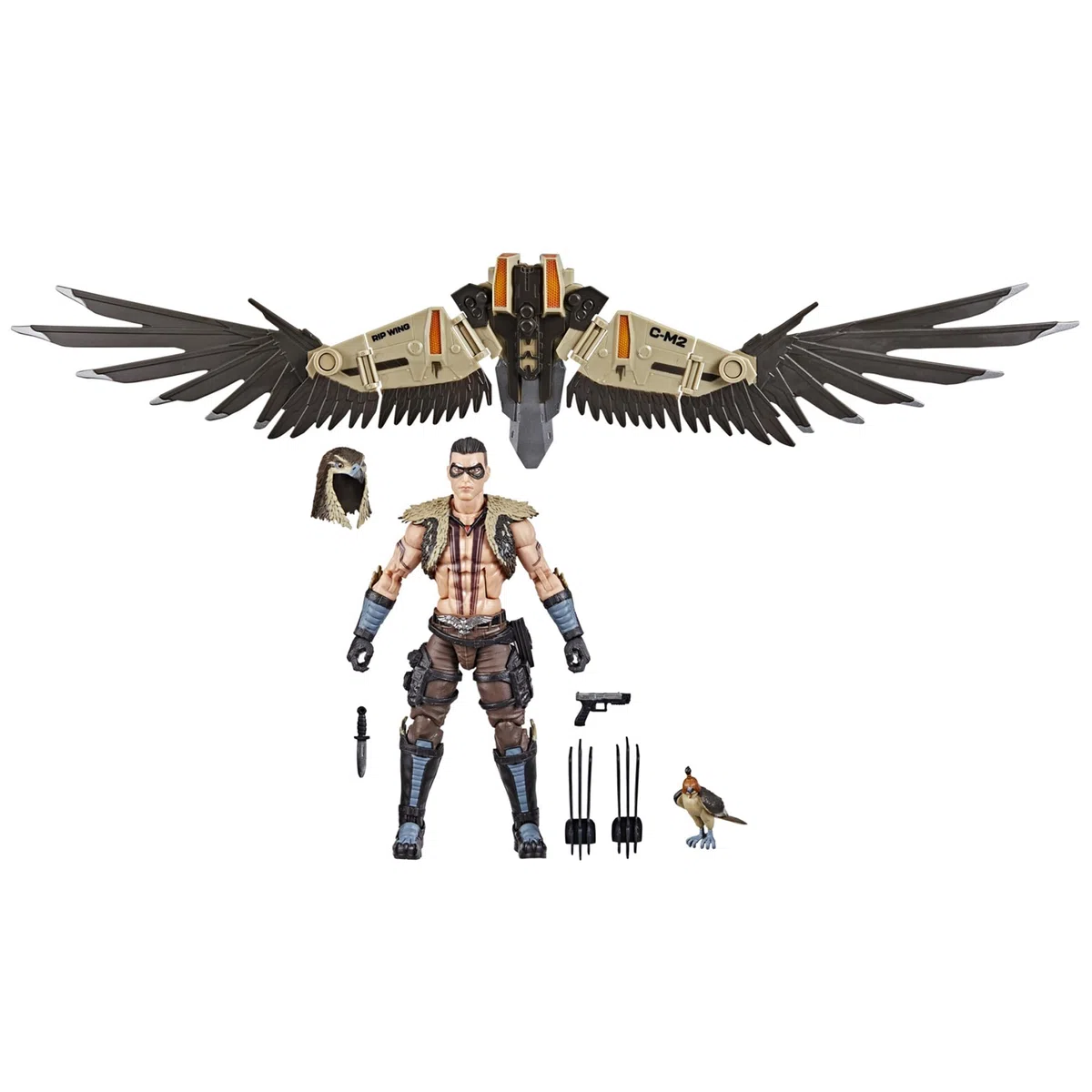 G.I. Joe Classified Series #139, CHIP Raptor Talon & General Ledger, Action figure da collezione da 15,2 cm e animale domestico con 7 accessori; ali articolate