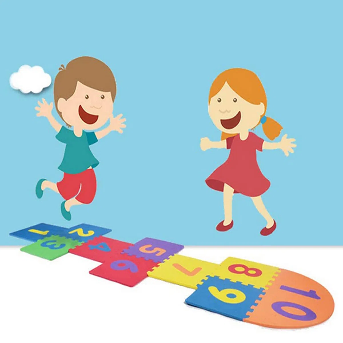Tappeto Puzzle per Bambini,36 Pezzi Puzzle,Tappeto Gioco per Neonato in EVA Antiscivolo Non Tossico Puzzle con Lettere e Numeri,Certificato CE