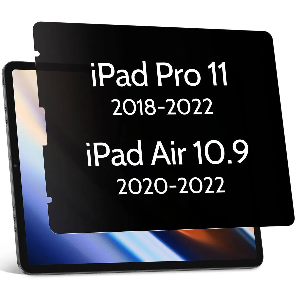 Protescreen Schermo anti-spia per iPad Pro 11 (2022/21/20/18)/ iPad Air 5 & Air 4 (10,9 pollici), protezione schermo anti spia luce blu, alta sensibilità senza bolle