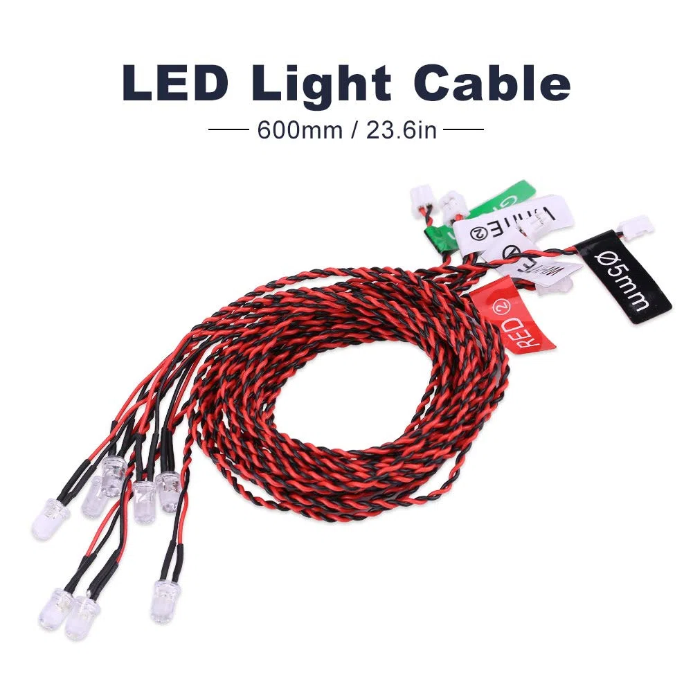 Luci per Aerei RC, Luci Lampeggianti per Kit Luci a LED per Aeroplano RC Simulazione del Kit del di Illuminazione per Elicotteri per Aeroplani 8 LED