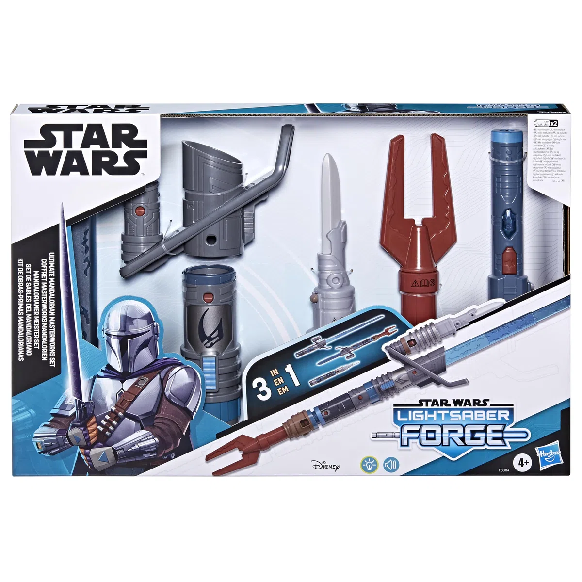 Hasbro Star Wars Lightsaber Forge, Master Set definitivo del Mandaloriano, Spada Laser Elettronica con Licenza Ufficiale, Giocattoli per Bambini e Bambine dai 4 Anni in su