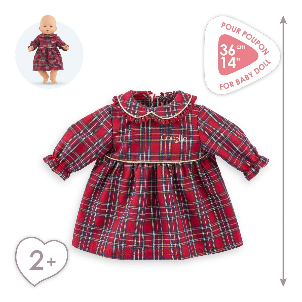 Corolle - Vestito, Corolla in Feste, indumento, per Poupon 36 cm, dai 2 anni, 9000141760