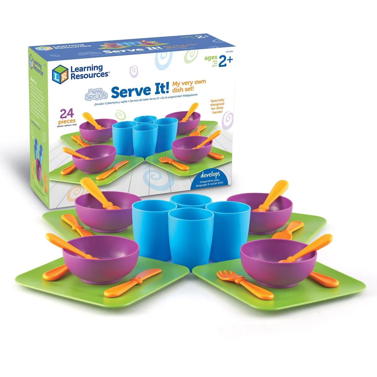 Learning Resources Il mio set di stoviglie personale Serve It