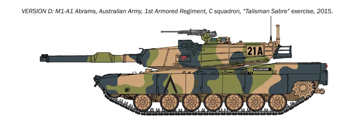 Italeri 35108 M1A1 Abrams War Thunder Edition, scala 1:35, Plastic Model Kit/Modello in plastica da montare