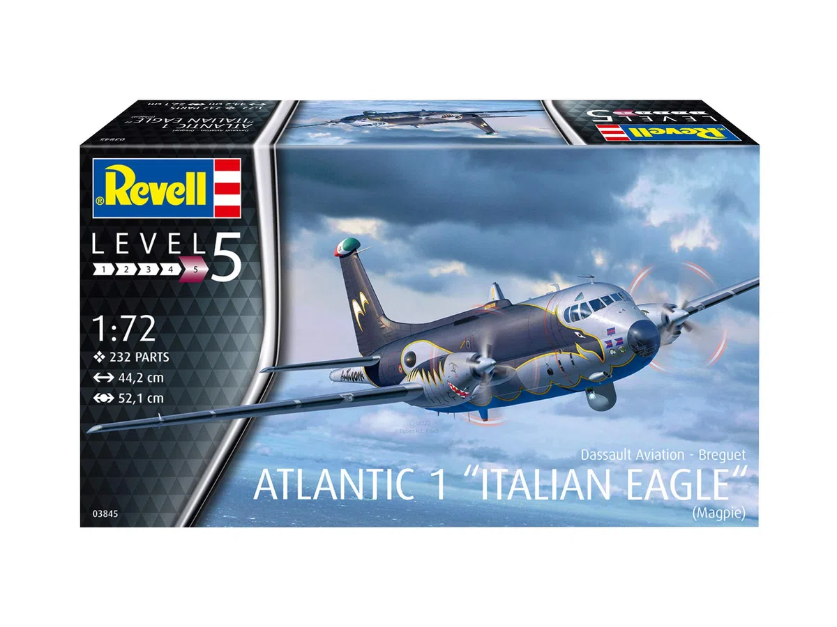 Revell - 03845 Breguet Atlantic 1" Italian Eagle" kit modelo, escala 1:72