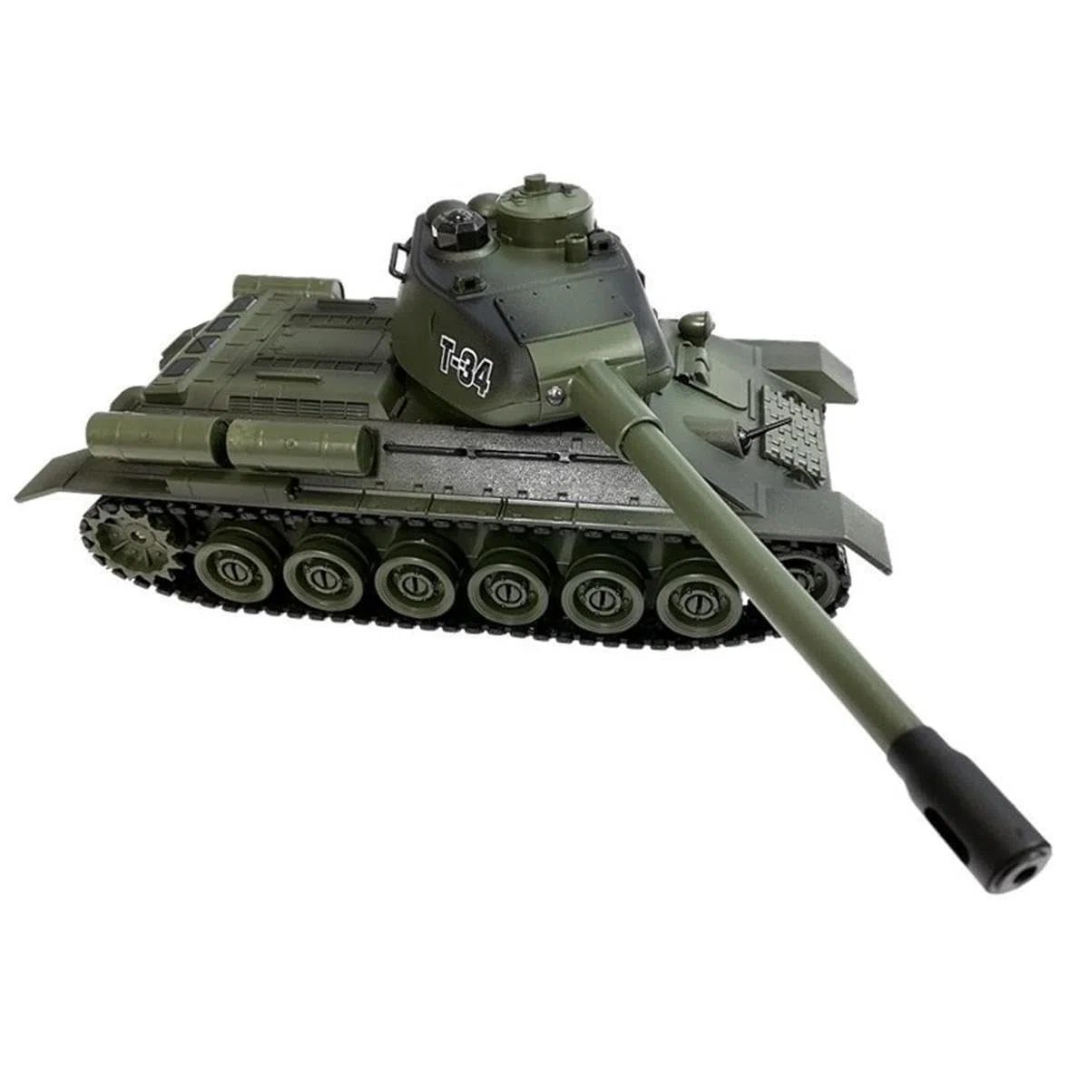 efaso Tank telecomandato T-34 99815-27/40 MHz serbatoio telecomandato con funzione di tiro (simulazione) / sistema di combattimento a infrarossi/torre rotante con suono e luce 1:28 - modello di