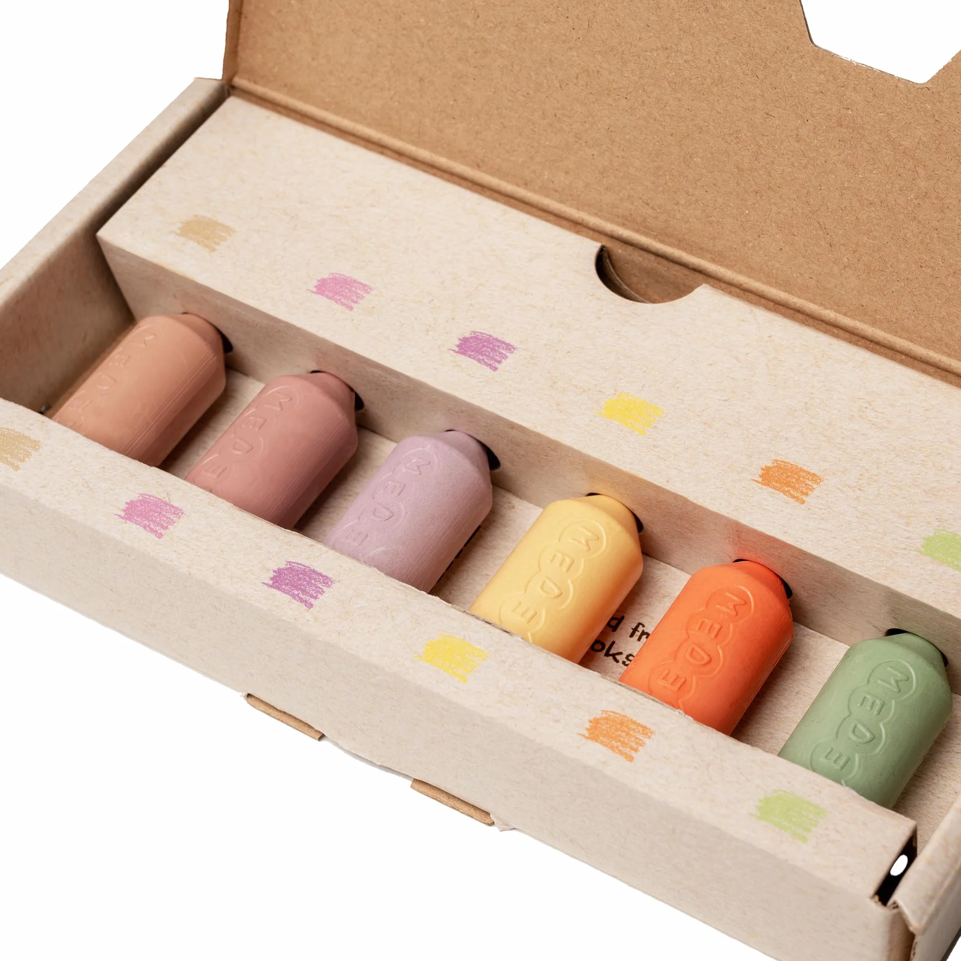 Pastelli a cera d'api pura, certificata e atossica per bambini da 1 anno in su, profumo naturale di miele | Ecologico