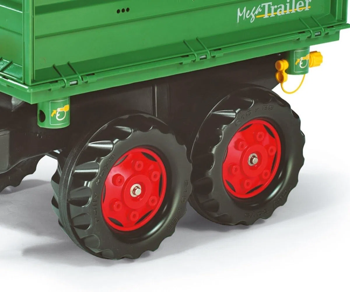Rolly Toys 122202 - Veicolo a Pedali Mega Trailer Fendt, Verde