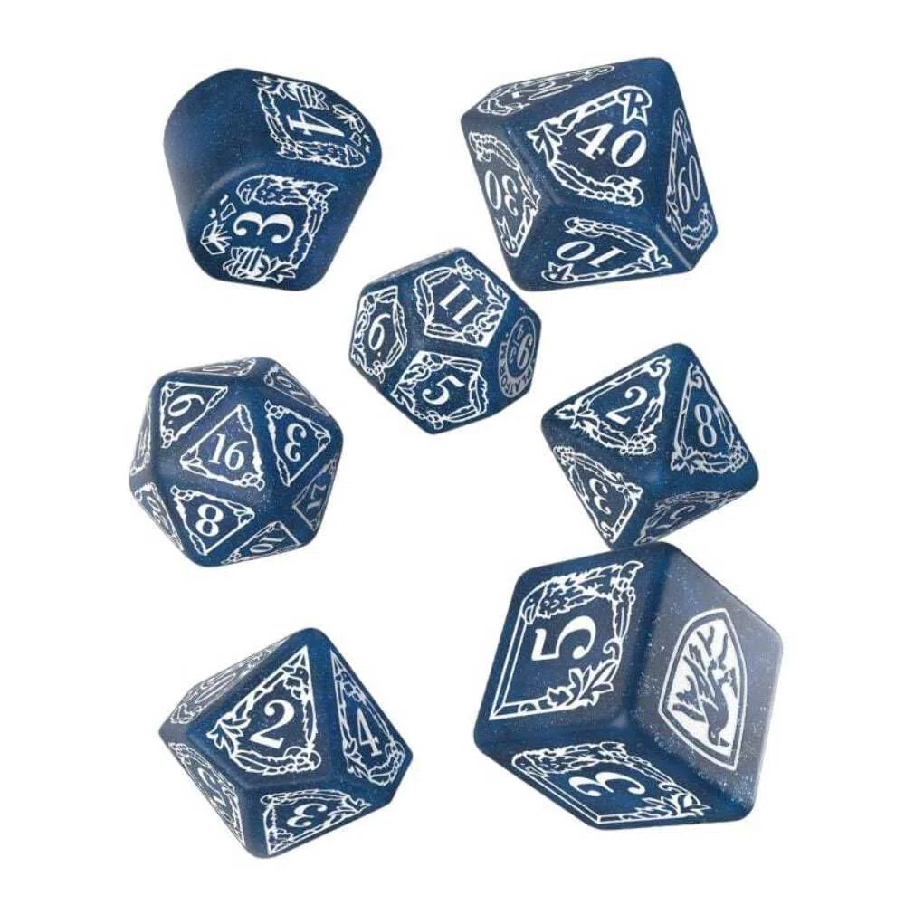 190142/2023/3/a - set 7 dadi - harry potter ravenclaw modeern dice set: blue