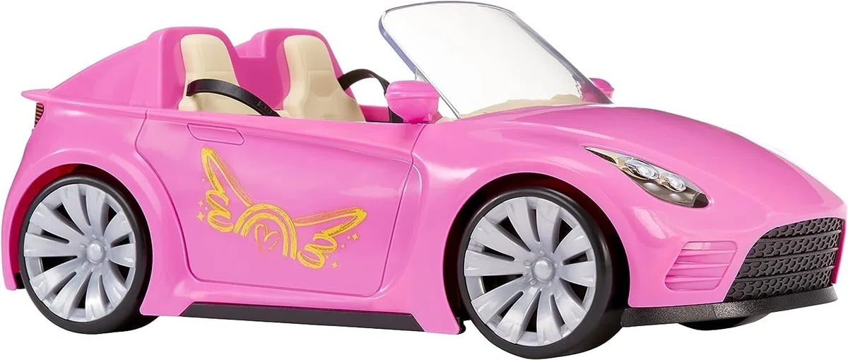 MGA's Dream Ella Auto Giocattolo per Bambini - Adatto a Due Bambole alla Moda da 29 cm - Include Cinture di Sicurezza, specchietti e Ruote mobili - età: 3+ Anni - Rosa