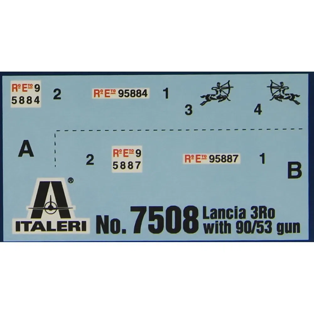 Italeri 7508 - Autocann.3 Ro W/90/53aa Gun - Fast Assembly (1 Pcs) Model Kit Scala 1:72