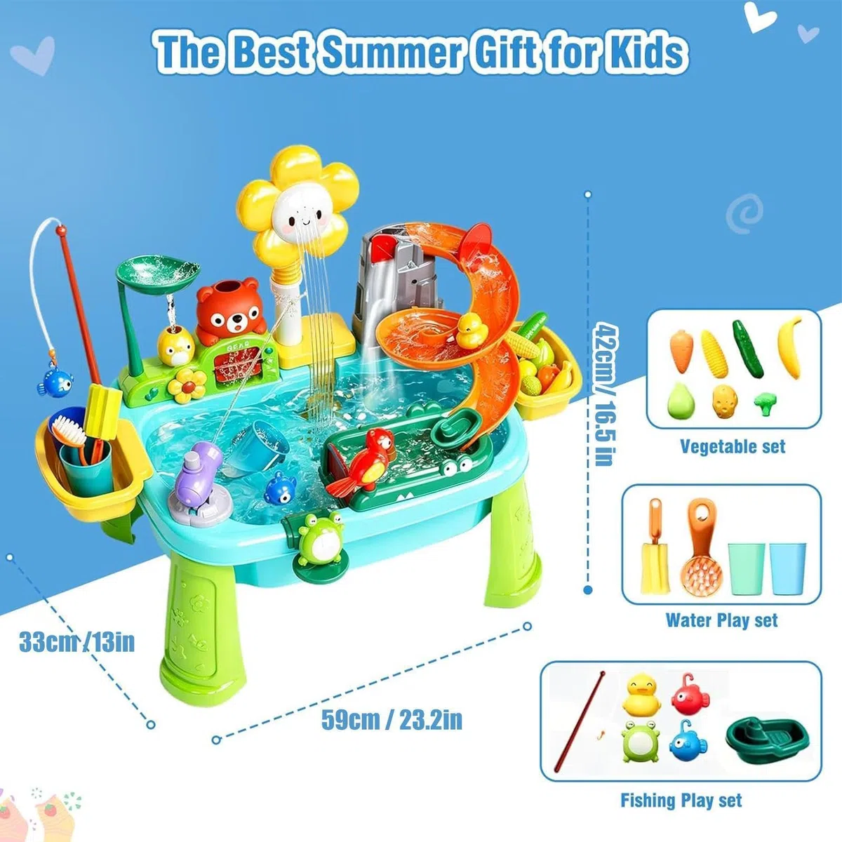 Tavolo Acquatico Per Piccoli,Rubinetto Girevole Divertenti Giocattoli Sensoriali,Tavoli Acquatici Per Bambini Da Esterno - Per Bambini E Bambine Interno Esterno Giardino Casa Asilo