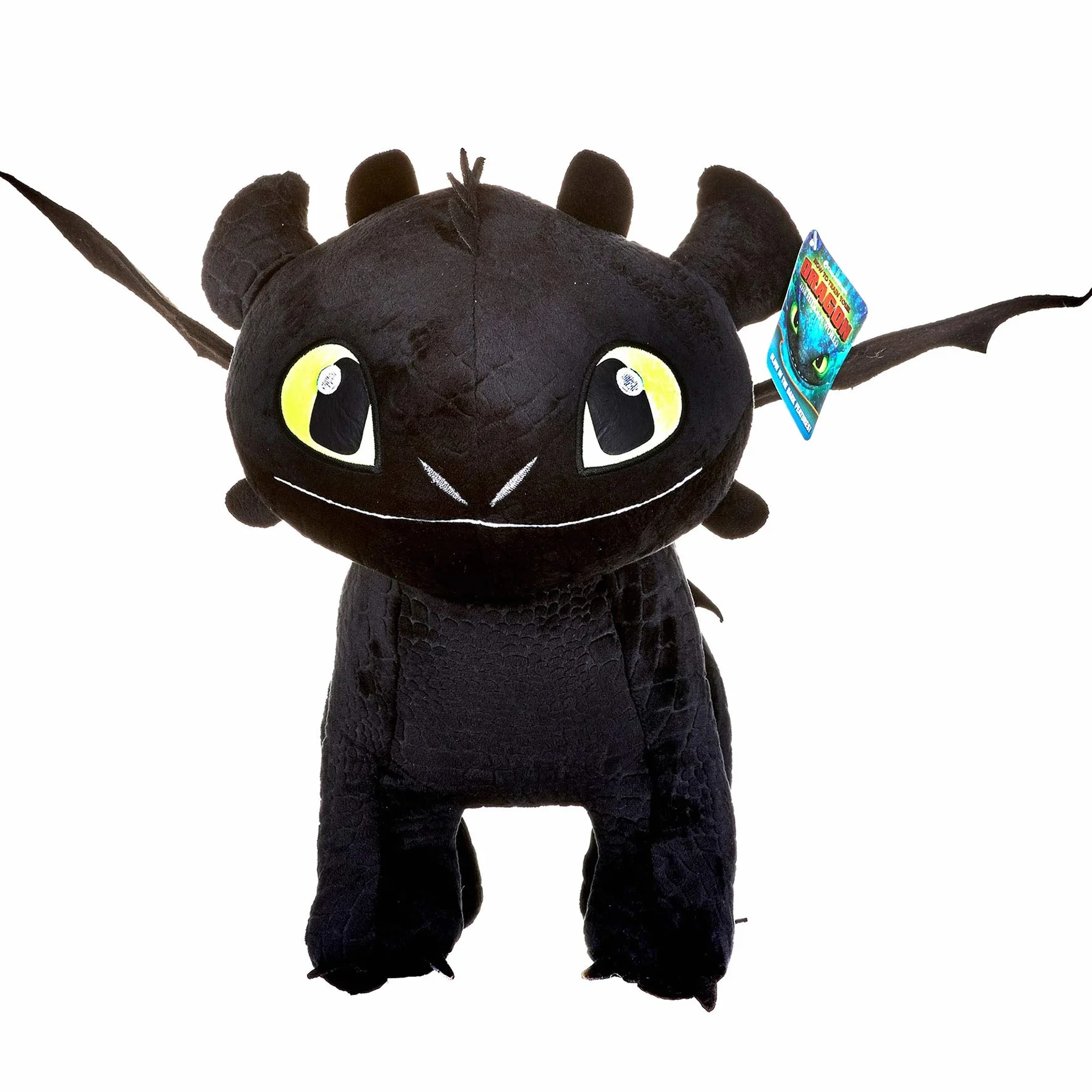 HTTYD Peluche Drago Sdentato Toothless Furia Buia 40cm Glow in The Dark
