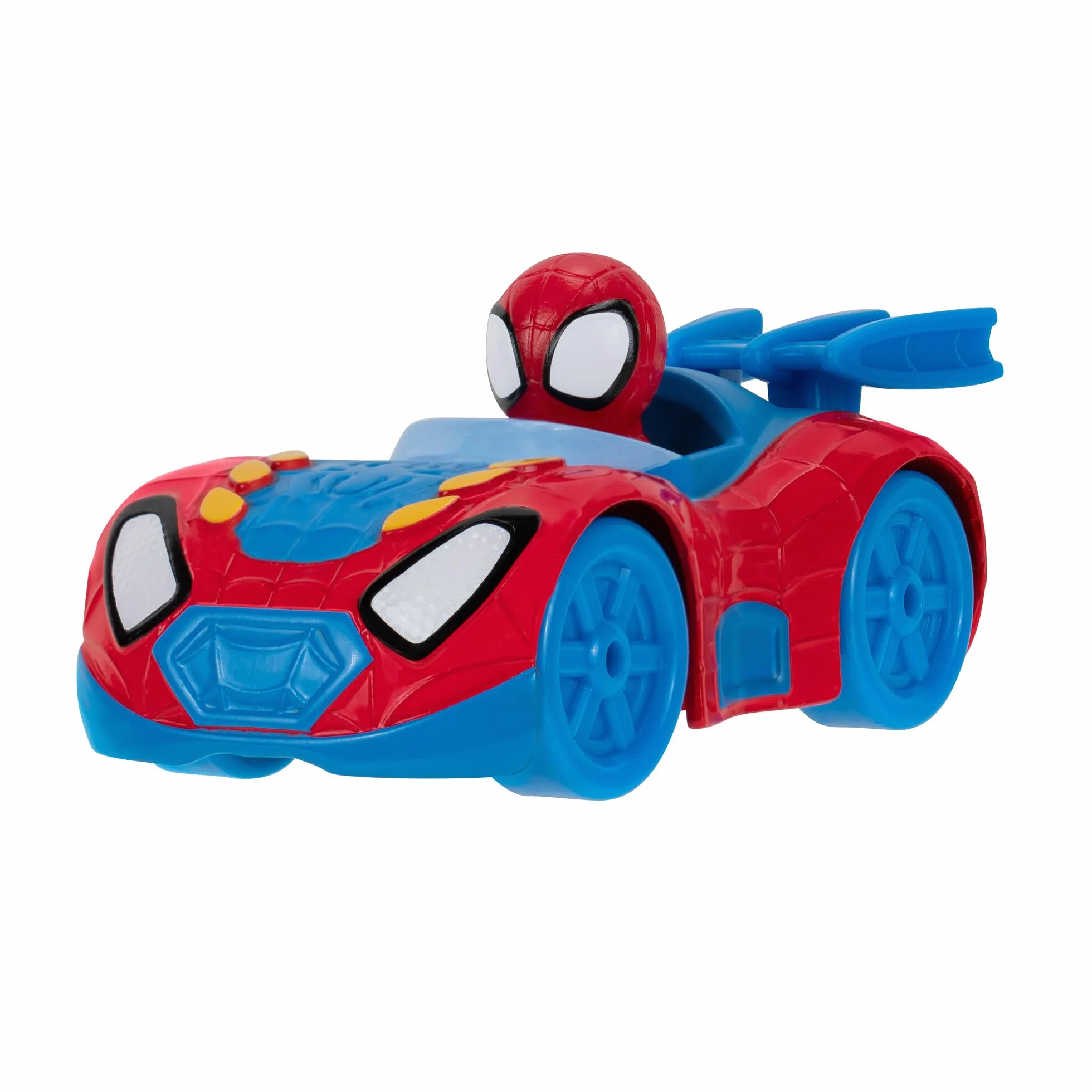 Spidey e i suoi super amici SNF0200 - Set di 4 veicoli in metallo, giocattolo a partire dai 3 anni in su