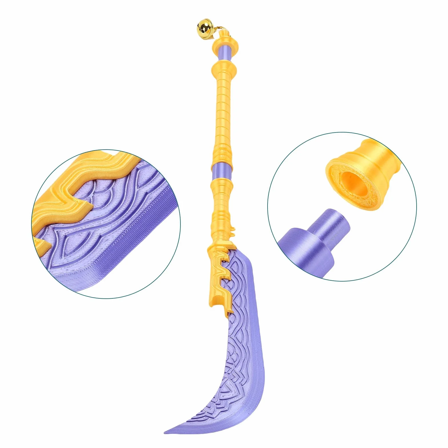 Ejoyous Mira's Sword Kpop Anime Hunters, Costumi Cosplay Spada Spada Cosplay Stampata in 3D Come Accessorio di Costume per Convenzioni Anime e Oggetti da Collezione