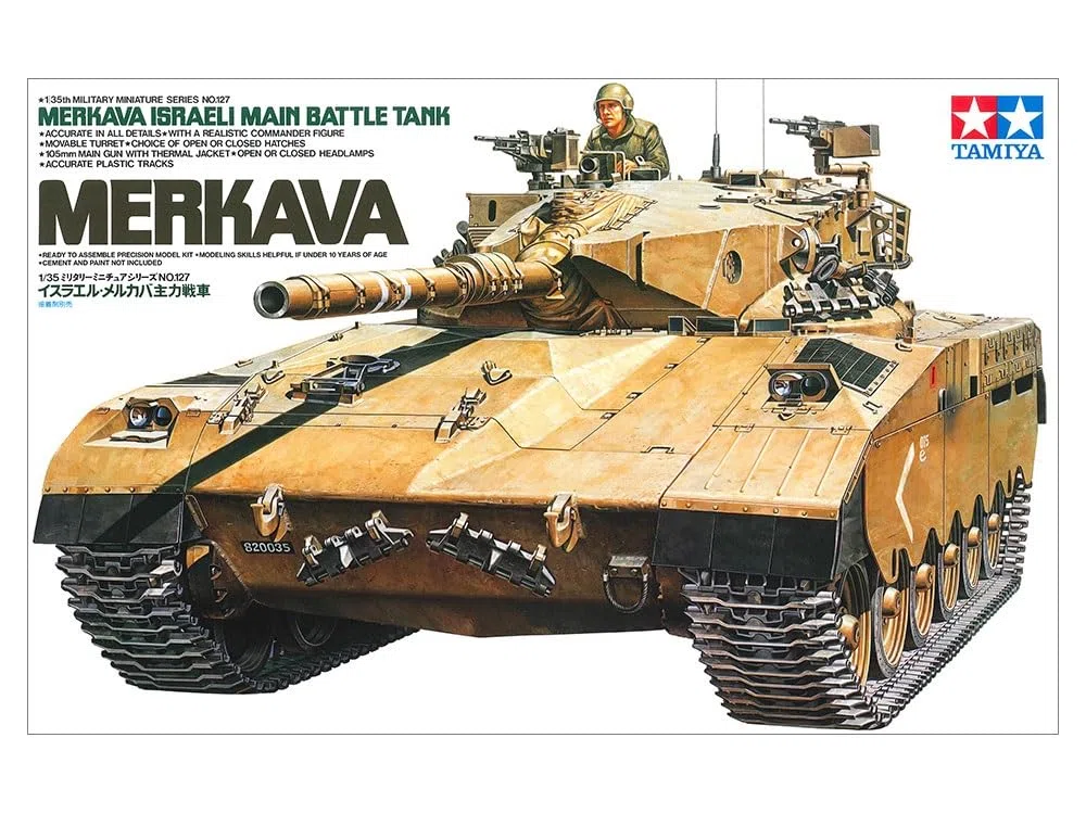 Tamiya 300035127 - Carro Armato israeliano Merkava, Scala 1:35