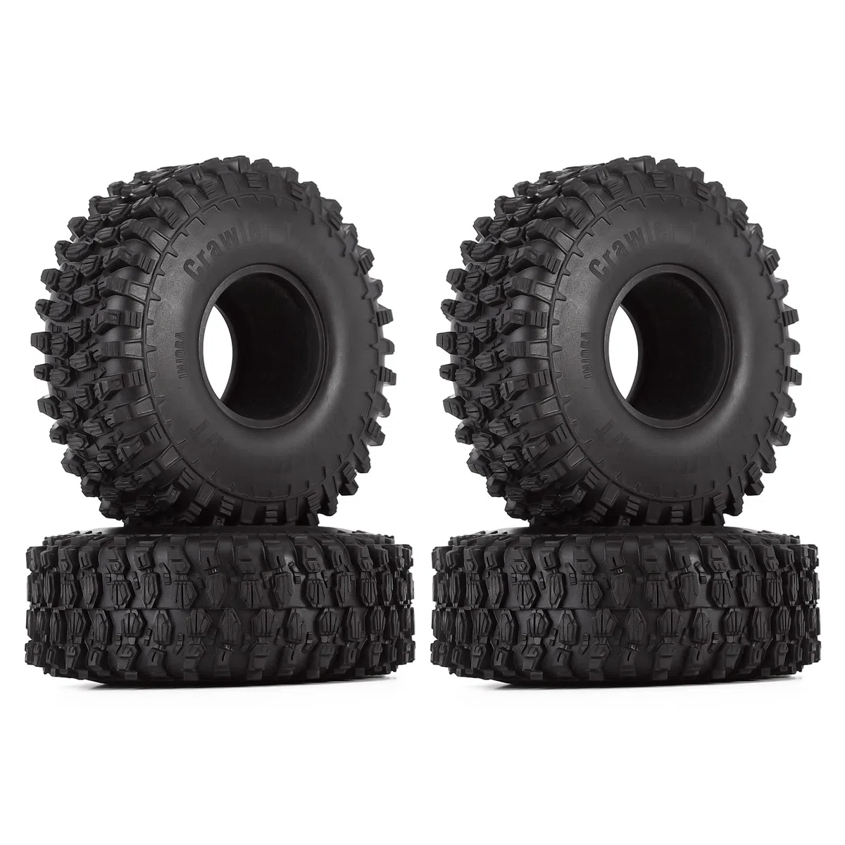 INJORA 1.9 Crawler Pneumatici 120 * 42mm Gomma Tutti i Pneumatici Ruota Terreno per 1/10 RC Rock Crawler Auto TRX4 Axial SCX10 Redcat Gen8 FCX10