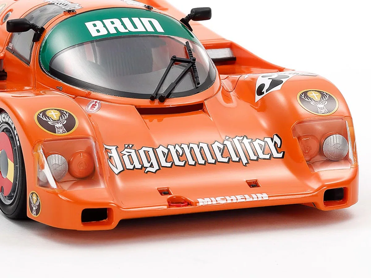 TAMIYA 24372 1:24 Porsche 962C Jägermeister – Kit di costruzione in plastica, hobby, artigianato, incollaggio, modellismo, modellismo in plastica